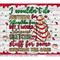 #837 CLEAR- 20oz -Christmas Tree Cake 9.4" x 8" Pattern Vinyl Wrap